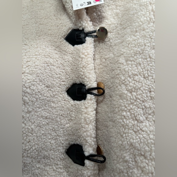 Zara New FAUX SHEARLING JACKET - Picture 4 of 4